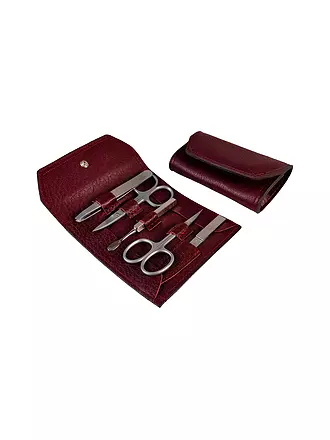 HAMMANN | Set de manucure en cuir (Orchidée, 5 pièces) | beere